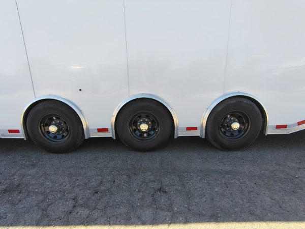 28x8.5 Jasper SE Car Hauler, Triple Axle, 12" Extra Height, 21K GVWR, Ramp Door