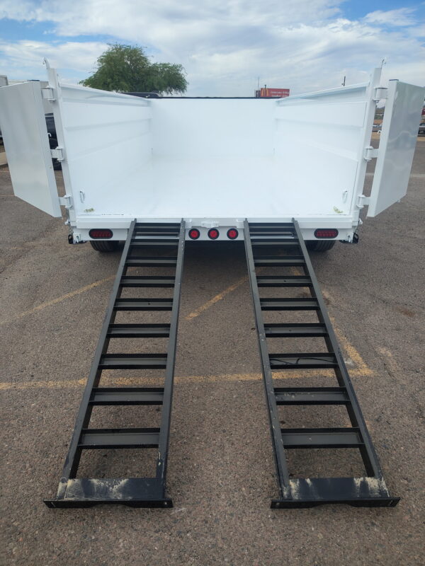 14x83 Tandem Axle, 15,400 GVWR, Low Pro Dump, 36" Sides, 14 Ply Tires