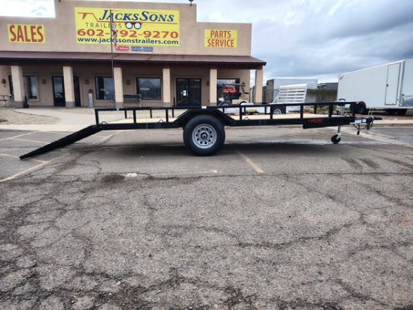 14x86" Single Axle With Brake, 5.2 GVWR, Drive Over Fenders, Utility