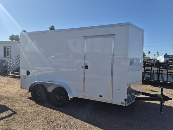 14x7 Indigo DLX, 7K GVWR, Ramp Door, Wall Posts - 24" OC to 16"