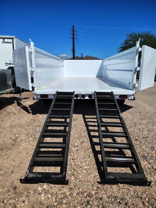 16x83 Tandem Axle, 15,400 GVWR, Low Pro Dump, 36" Sides, 14 Ply Tires