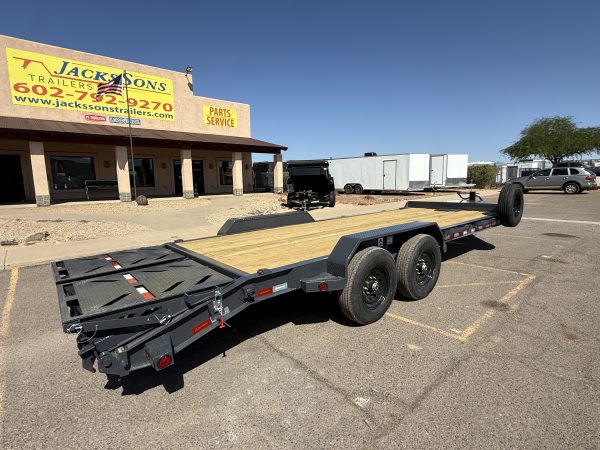 22x83 IronBull, Tandem Axle, 14K GVWR, Rampage Ramps, Winch Plate