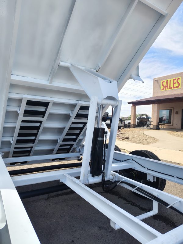 14x83 Tandem Axle, 15,400 GVWR, Low Pro Dump, 24" Sides, Solar Charger, Hydraulic Jack, 14 Ply Tires