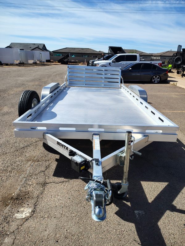 14x80 All Aluminum, 8.5K GVWR, Tandem Axle, Bi-Fold Tailgate (8014TA-EL-BT-RTD)
