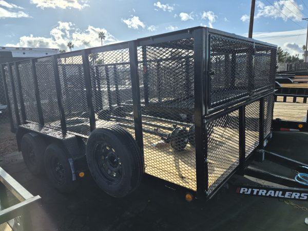16x83 Tandem Axle, 7K GVWR, Channel Utility, Landscape Toolbox
