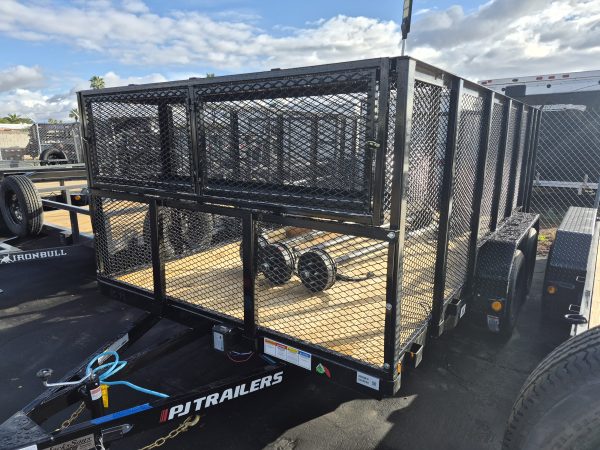 16x83 Tandem Axle, 7K GVWR, Channel Utility, Landscape Toolbox