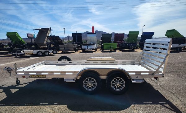 14x80 All Aluminum, 8.5K GVWR, Tandem Axle, Straight Tailgate (8014TA-EL-TG-RTD)