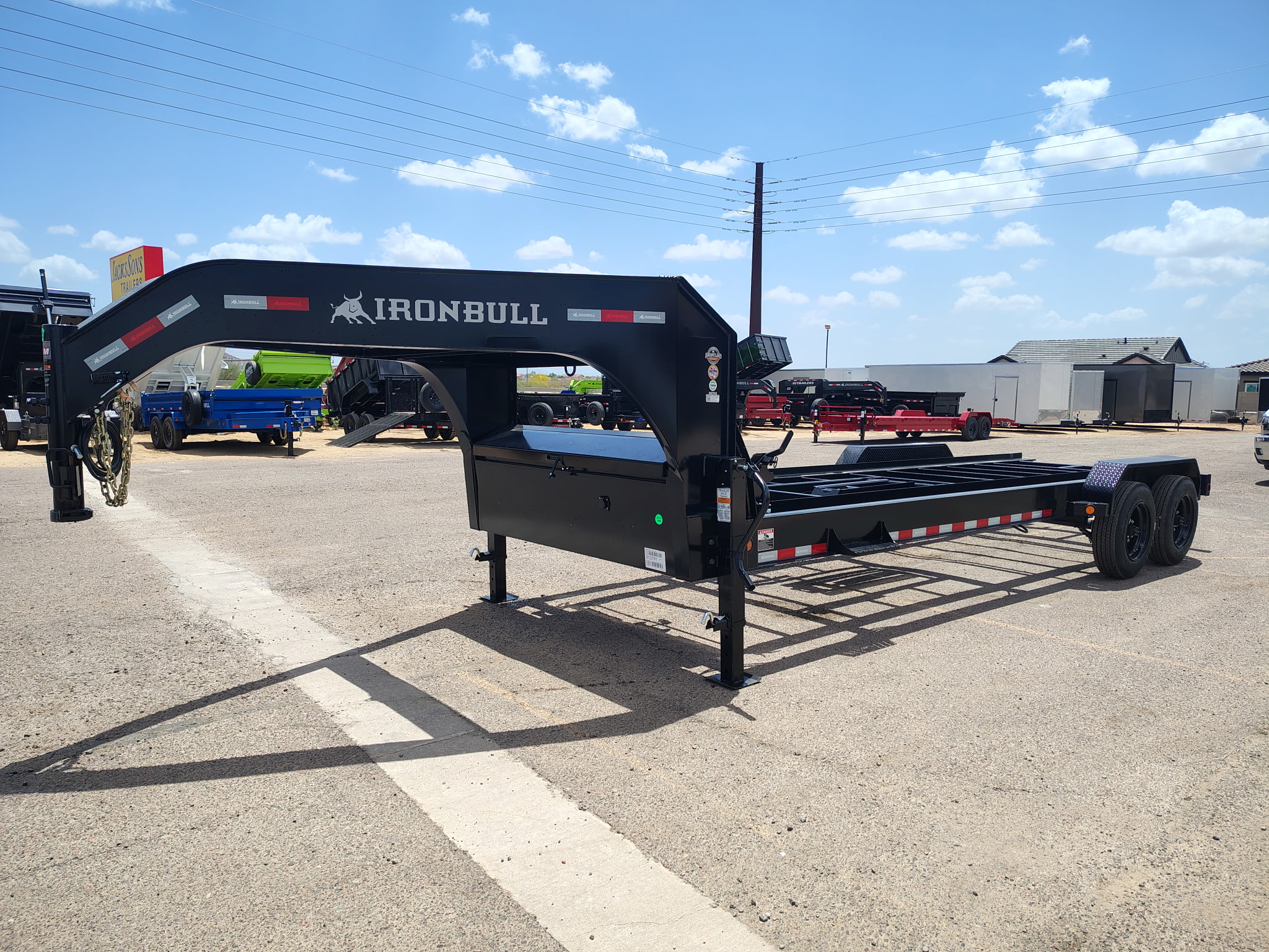 20x83 Ironbull Gooseneck, Tandem Axle, Roll Off Chassis, 16K GVWR, 16 PLY - Image 3