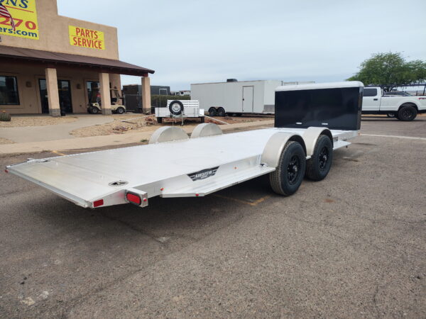 18x82 All Aluminum, 10K GVWR, Heavy Tandem Axle, XL Tilt w/ Cargo Box (8218H-XL-TILT-TA-EL-RTD-CB)