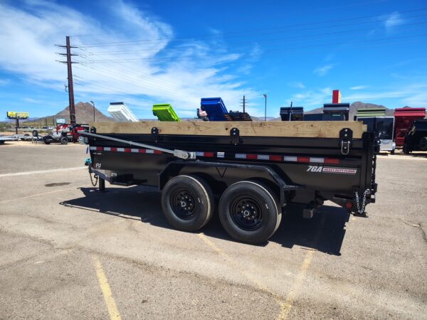 14x83 Tandem Axle, 15,400 GVWR, Low Pro Dump, 24" Sides, 14 Ply Tires