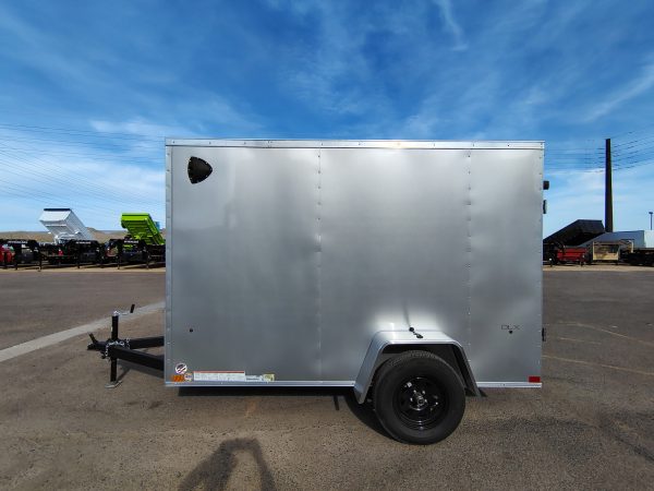 10x5 Indigo DLX, 3K GVWR, Ramp Door, 6" Additional Height, Side Door