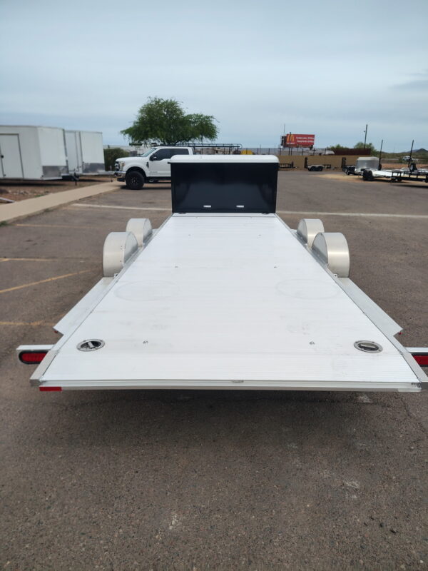 18x82 All Aluminum, 10K GVWR, Heavy Tandem Axle, XL Tilt w/ Cargo Box (8218H-XL-TILT-TA-EL-RTD-CB)