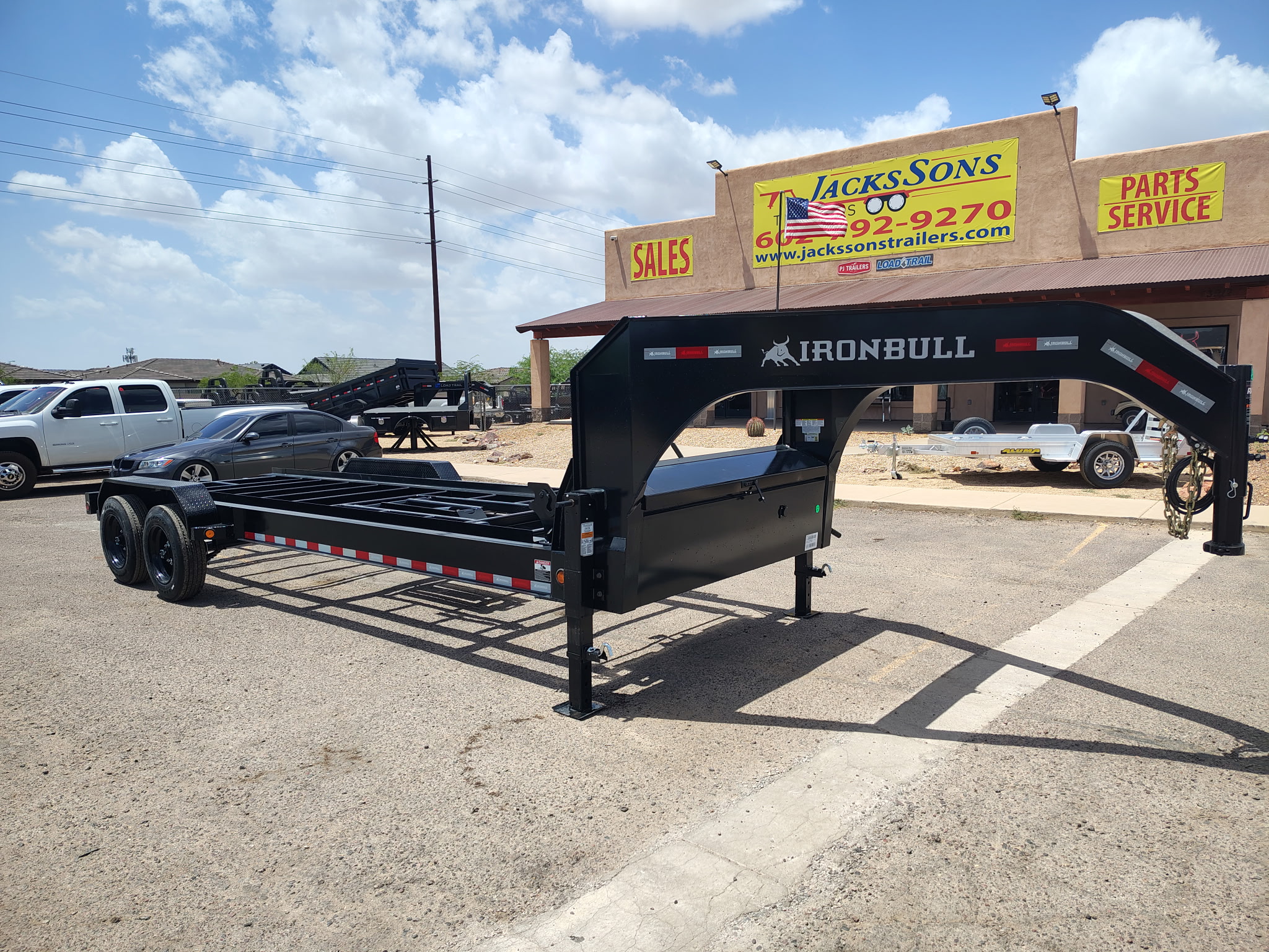 20x83 Ironbull Gooseneck, Tandem Axle, Roll Off Chassis, 16K GVWR, 16 PLY - Image 11
