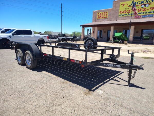 16x77 Tandem Axle Utility, 7K GVWR, Ramps