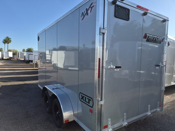 14x7 All Aluminum XLTP1 Enclosed, 7K GVWR, Limited Edition, Ramp Door
