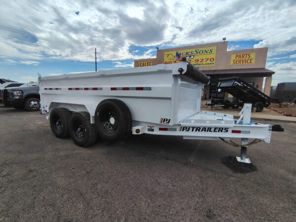 14x83 Tandem Axle, 15,400 GVWR, Low Pro Dump, 36" Sides, 14 Ply Tires