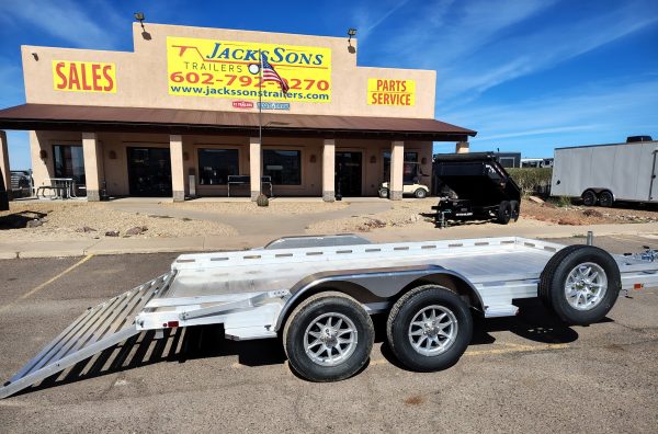 14x80 All Aluminum, 8.5K GVWR, Tandem Axle, Straight Tailgate (8014TA-EL-TG-RTD)