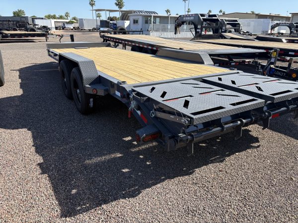 22x83 IronBull, Tandem Axle, 14K GVWR, Rampage Ramps, Winch Plate