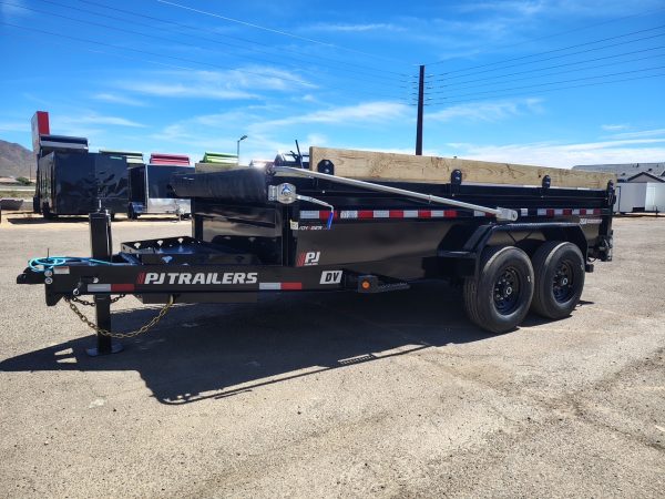 14x83 Tandem Axle, 15,400 GVWR, Low Pro Dump, 24" Sides, 14 Ply Tires