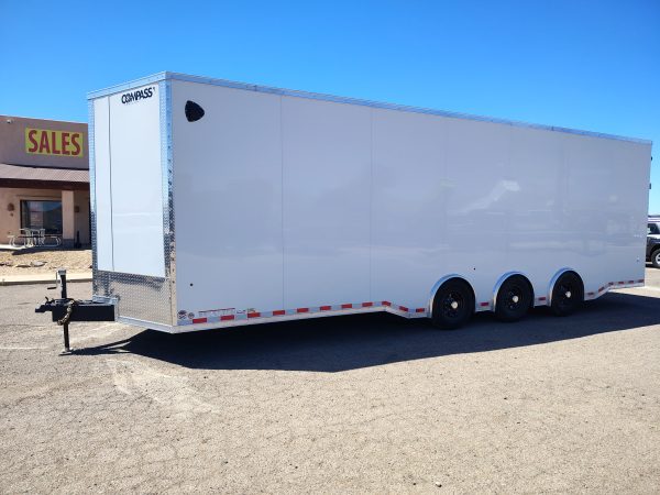 28x8.5 Jasper SE Car Hauler, Triple Axle, 12" Extra Height, 21K GVWR, Ramp Door