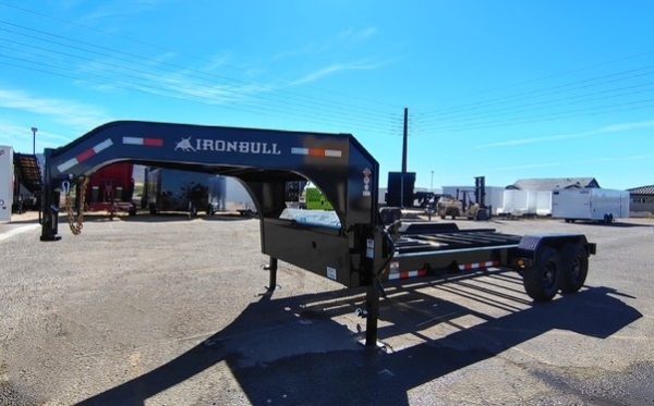 16x83 Ironbull Gooseneck, Tandem Axle, Roll Off Chassis, 14K GVWR