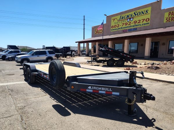 22x83 IronBull, Tandem Axle, 14K GVWR, Rampage Ramps