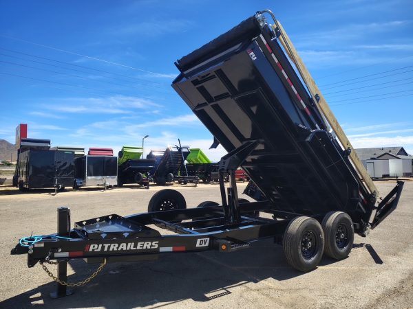 14x83 Tandem Axle, 15,400 GVWR, Low Pro Dump, 24" Sides, 14 Ply Tires