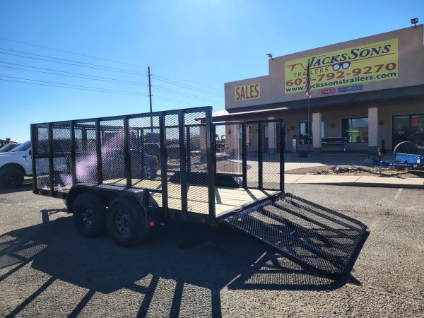 14x83 Tandem Axle, 7K GVWR, Channel Utility, Landscape Toolbox