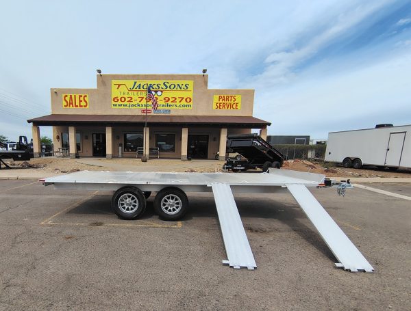 16x88 All Aluminum, 4.4K GVWR, Tandem Axle, ATV Ramp (A8816TA-EL-R)
