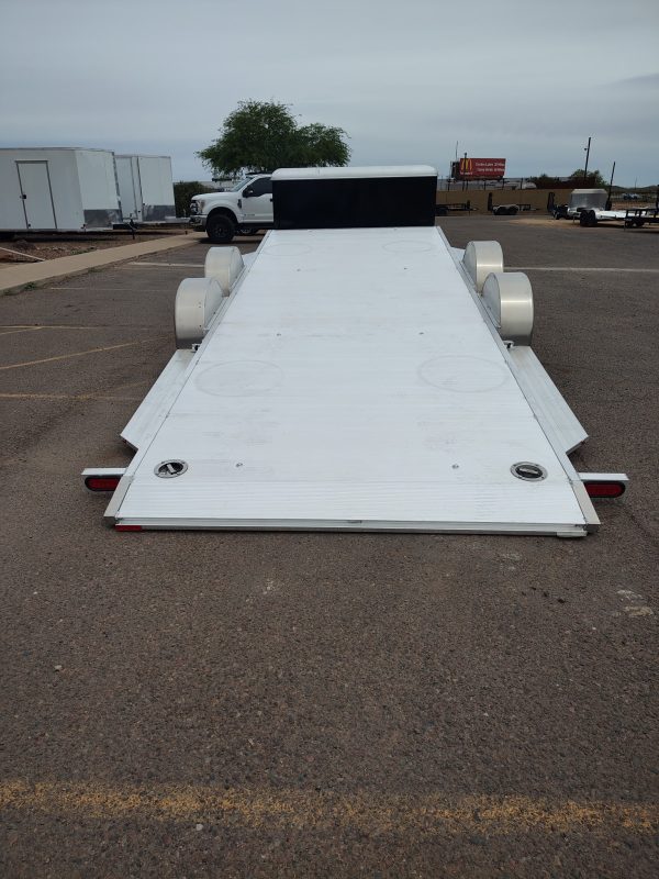 18x82 All Aluminum, 10K GVWR, Heavy Tandem Axle, XL Tilt w/ Cargo Box (8218H-XL-TILT-TA-EL-RTD-CB)