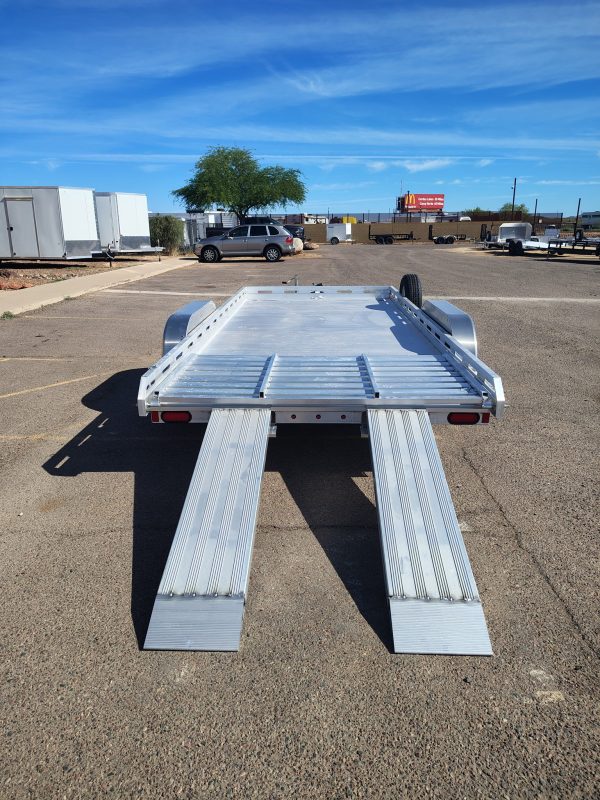 16x80 All Aluminum, 8.5K GVWR, Tandem Axle, Ramp, Straight Tailgate (8016TA-EL-R-TG-RTD)