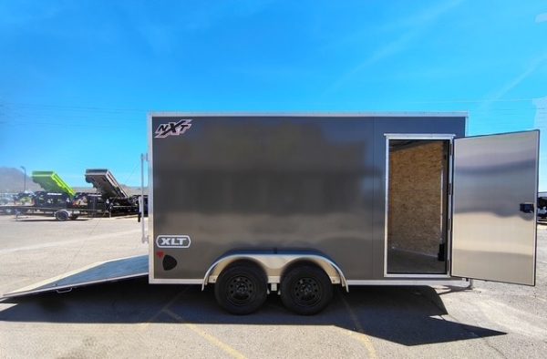 14x7 All Aluminum XLTP2 Enclosed, 7K GVWR, Side Door, Ramp Door