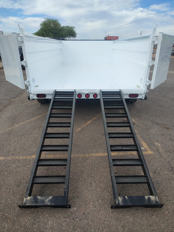 14x83 Tandem Axle, 15,400 GVWR, Low Pro Dump, 36" Sides, 14 Ply Tires
