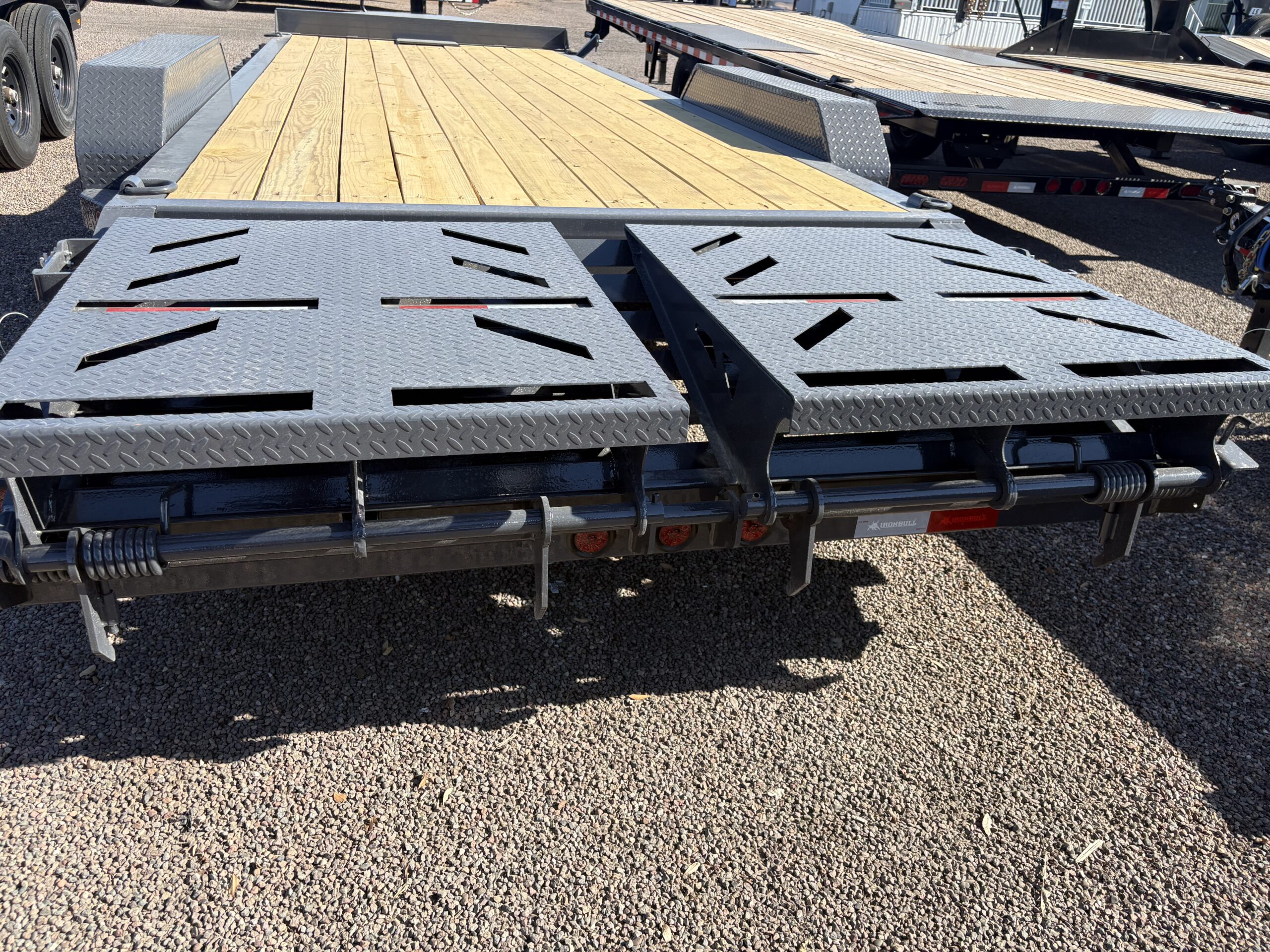 22x83 IronBull, Tandem Axle, 14K GVWR, Rampage Ramps, Winch Plate - Image 4
