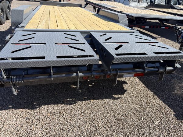 22x83 IronBull, Tandem Axle, 14K GVWR, Rampage Ramps, Winch Plate