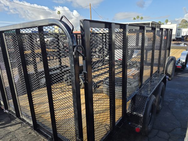 16x83 Tandem Axle, 7K GVWR, Channel Utility, Landscape Toolbox
