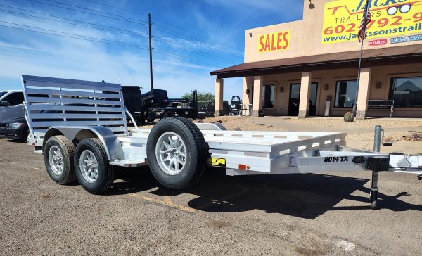 14x80 All Aluminum, 8.5K GVWR, Tandem Axle, Straight Tailgate (8014TA-EL-TG-RTD)