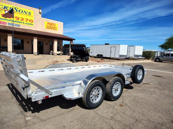 14x80 All Aluminum, 8.5K GVWR, Tandem Axle, Bi-Fold Tailgate (8014TA-EL-BT-RTD)