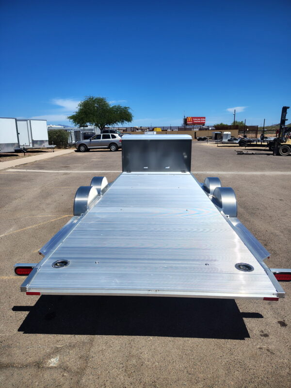 18x82 All Aluminum, 10K GVWR, Heavy Tandem Axle, XL Tilt w/ Cargo Box (8218H-XL-TILT-TA-EL-RTD-CB)