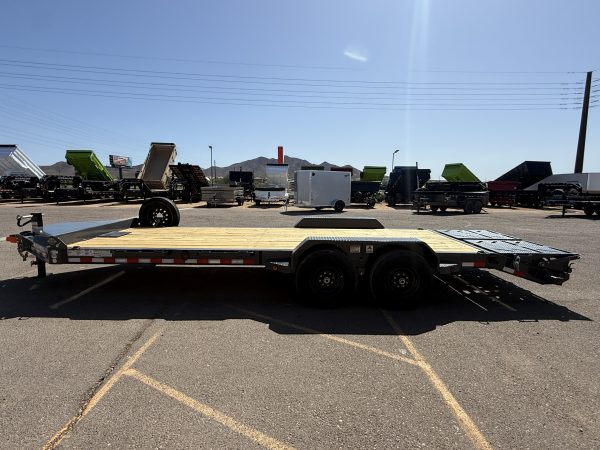 22x83 IronBull, Tandem Axle, 14K GVWR, Rampage Ramps, Winch Plate