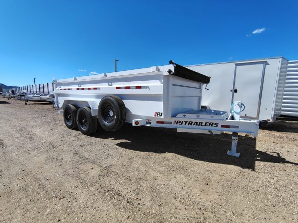 16x83 Tandem Axle, 15,400 GVWR, Low Pro Dump, 36" Sides, 14 Ply Tires