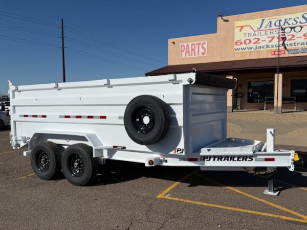 14x83 Tandem Axle, 15,400 GVWR, Low Pro High Side Dump, 48" Sides, 14 Ply Tires