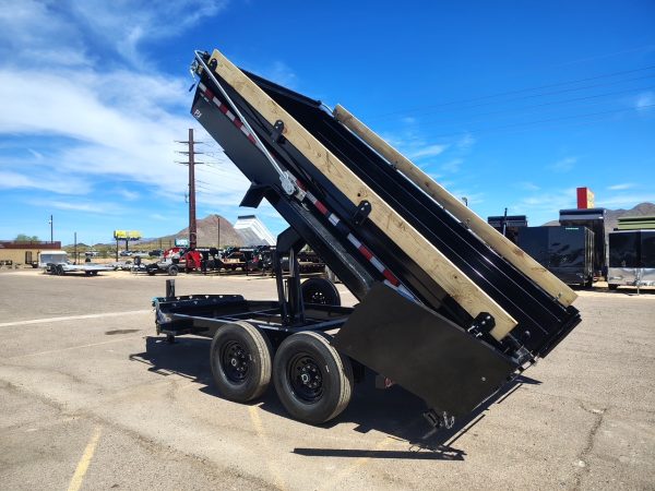 14x83 Tandem Axle, 15,400 GVWR, Low Pro Dump, 24" Sides, 14 Ply Tires