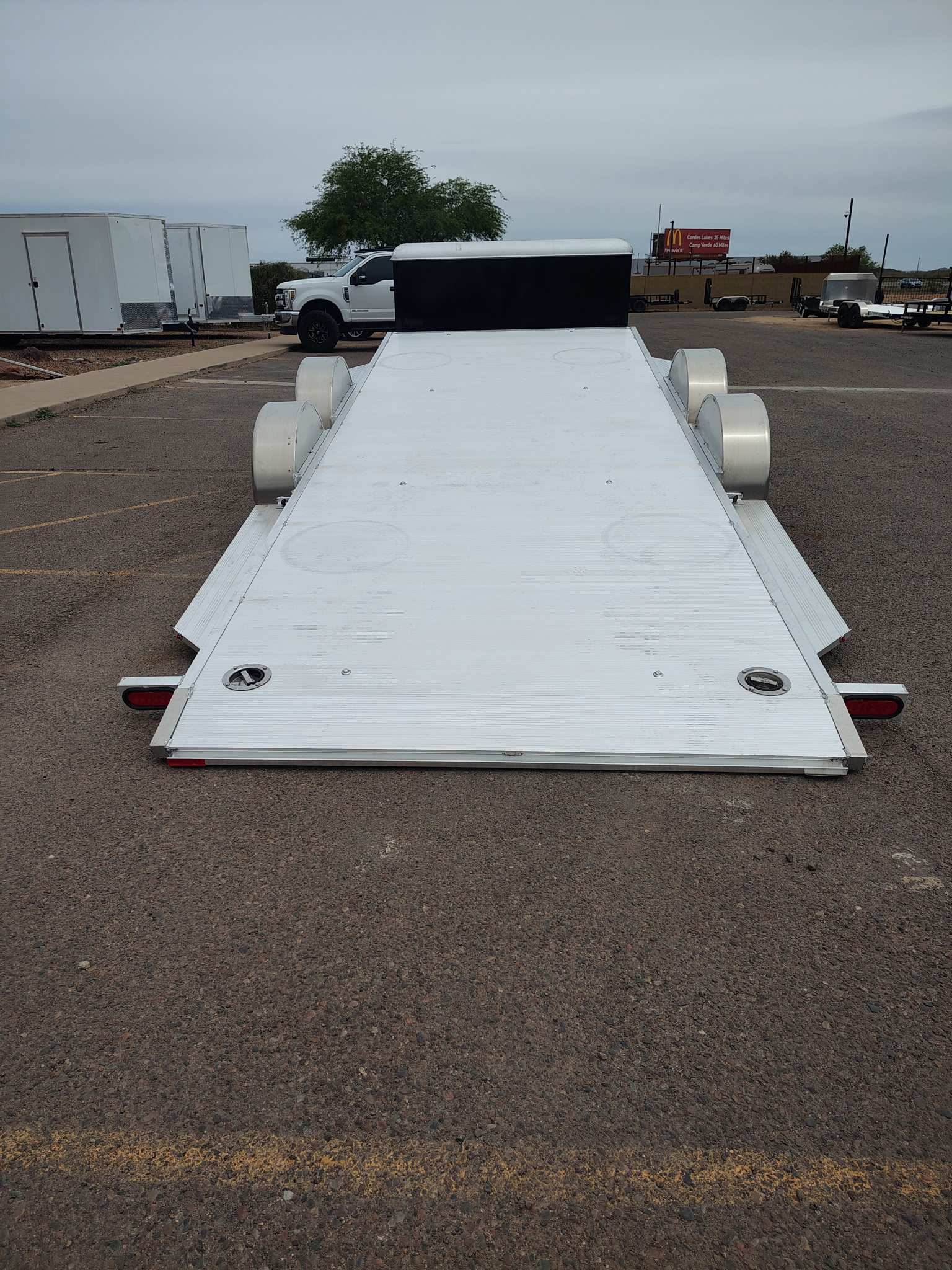 18x82 All Aluminum, 10K GVWR, Heavy Tandem Axle, XL Tilt w/ Cargo Box (8218H-XL-TILT-TA-EL-RTD-CB) - Image 11