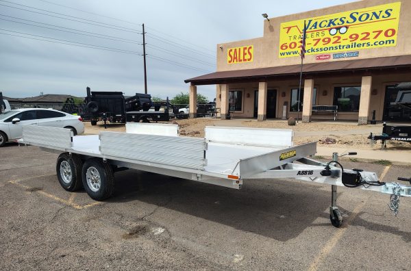 16x88 All Aluminum, 4.4K GVWR, Tandem Axle, ATV Ramp (A8816TA-EL-R)