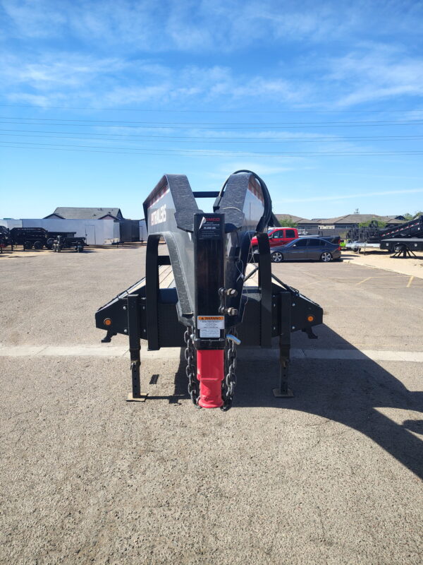 40' Gooseneck Low-Pro Flatdeck with Duals, 25.9K GVWR, Monster Ramps