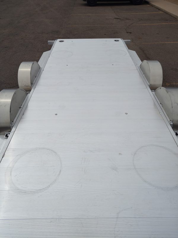 18x82 All Aluminum, 10K GVWR, Heavy Tandem Axle, XL Tilt w/ Cargo Box (8218H-XL-TILT-TA-EL-RTD-CB)