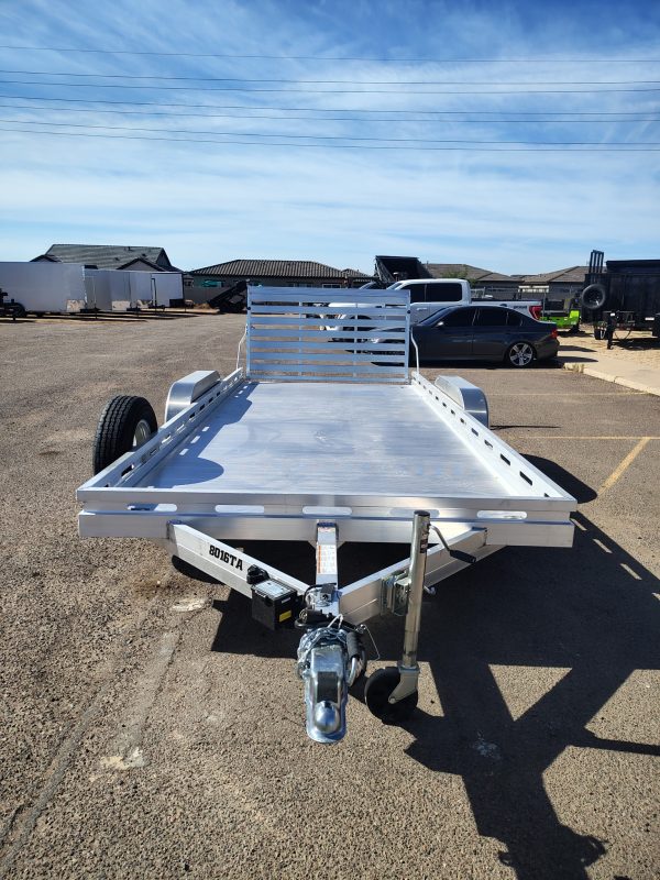 16x80 All Aluminum, 8.5K GVWR, Tandem Axle, Ramp, Straight Tailgate (8016TA-EL-R-TG-RTD)