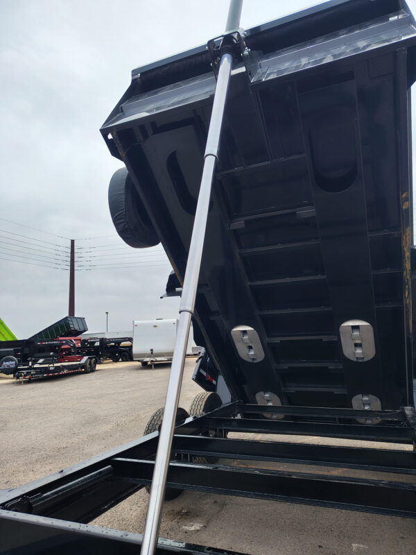 14x83 IronBull Tandem Axle Dump, 15K GVWR, 36" Sides, Solar Charger, 14 Ply Tires