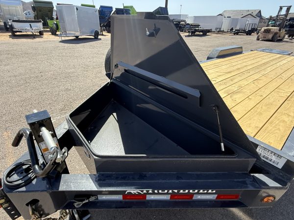 22x83 IronBull, Tandem Axle, 14K GVWR, Rampage Ramps, Winch Plate